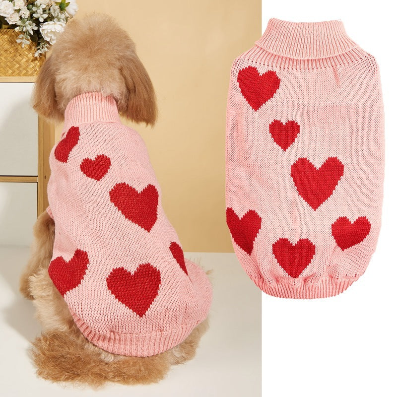 Share the Love — Adorable Valentine’s Sweater for Your Furry Valentine