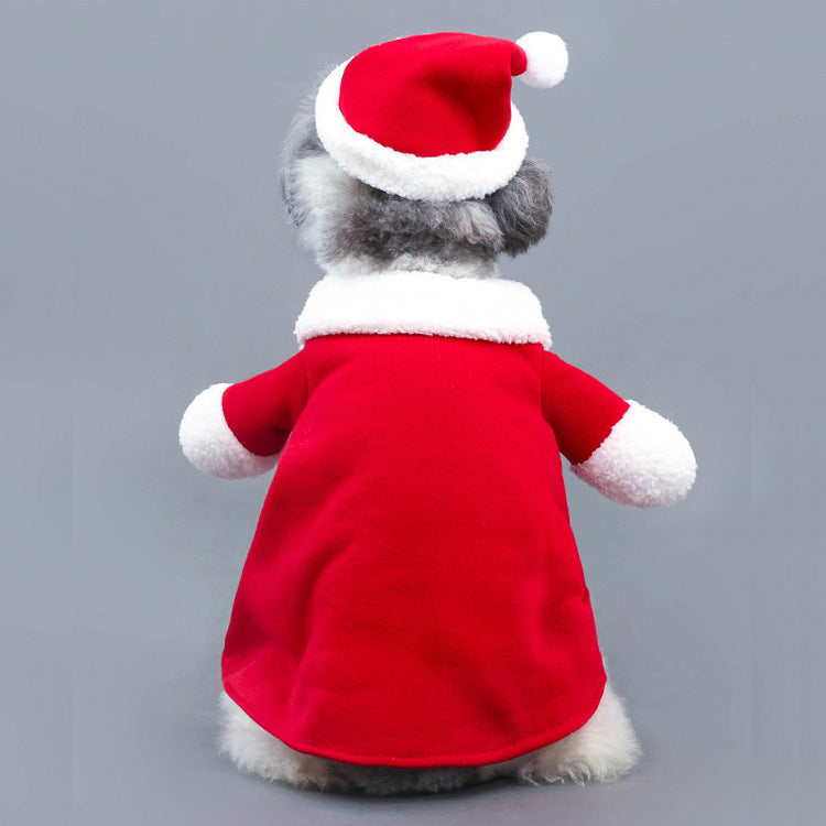 Festive Pet Christmas Outfit – Cute Standing Costume for Holiday Magic