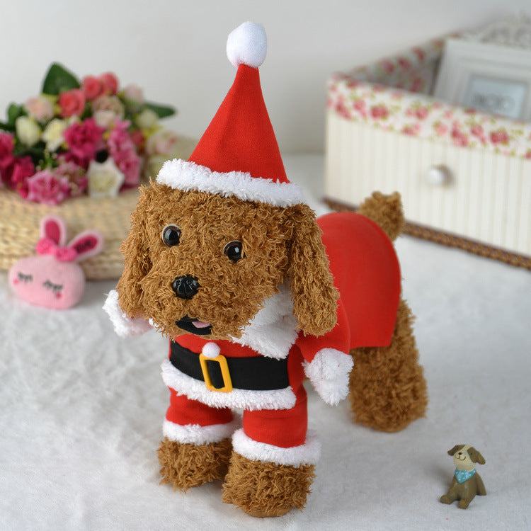 Festive Pet Christmas Outfit – Cute Standing Costume for Holiday Magic