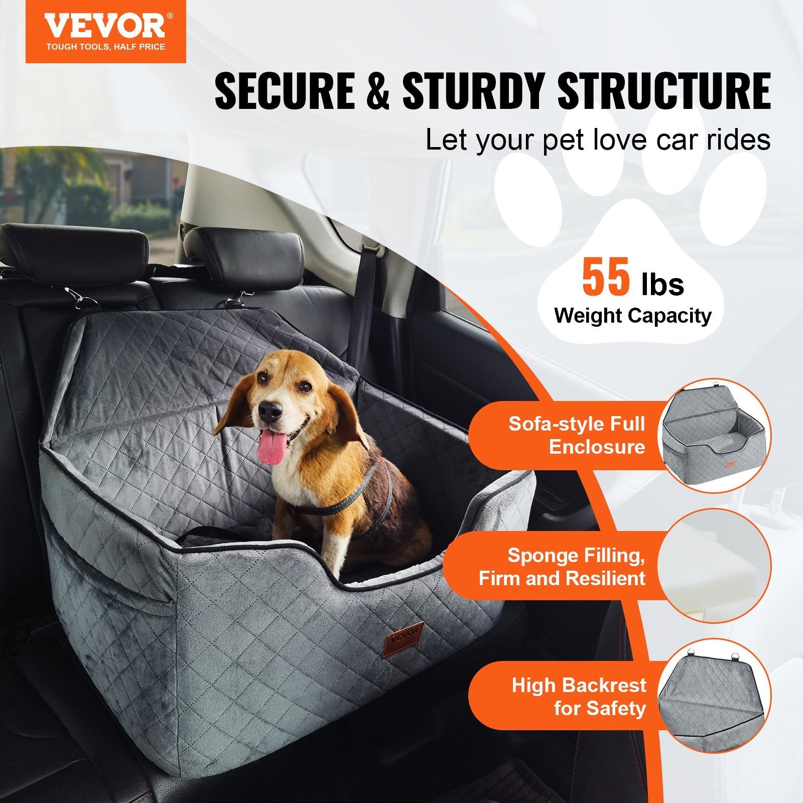 Ride in Comfort and Safety — The Cozy Car Seat Your Dog Deserves